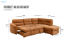 Picture of MIRELLA Sectional Sofa/Sofa Bed with Storage Ottoman