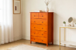 Picture of METRO 6-Drawer Solid Pine Wood Chest (Honey)