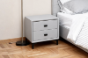 Picture of HOVER 2-Drawer Bedside Table (Silver Grey)