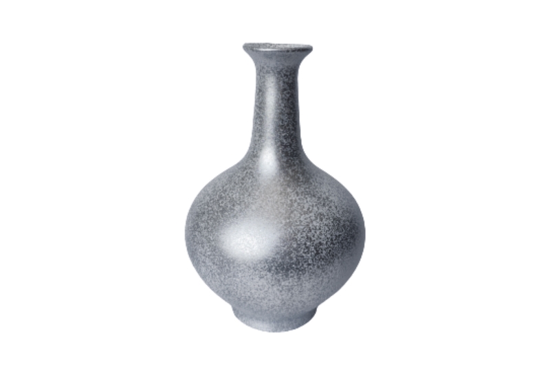 Picture of 352-008 Silver Speckle Vase (7.5"x11.5")
