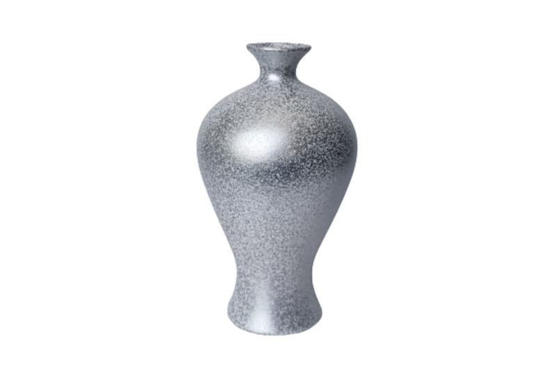 Picture of 352-010 Silver Speckle Vase (6"x11")