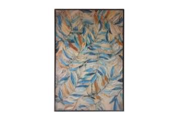 Picture of 389-003 Semi Hand Oil Painting Canvas Wall Art with Black Frame (31.5"x47")