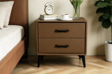 Picture of NORDICA 2-Drawer Nightstand (Brown)