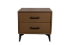 Picture of NORDICA 2-Drawer Bedside Table (Brown)