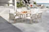Picture of BONDI 7PC Aluminium Outdoor Lounge Set/Dining Set (Off White)