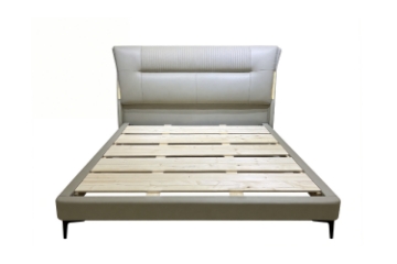 Picture of NORDICA Air Leather Bed Frame with Integrated Touch LED Light in Queen/Eastern King Size