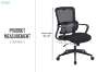Picture of WELLS Mid Back Office Chair (Black)