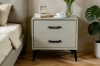 Picture of NORDICA 2-Drawer Bedside Table (Light Grey)