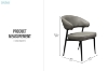 Picture of LORENZA Air Leather  Dining Chair (Light Grey) 