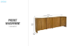 Picture of LINTON 82.5" 4-Door Australian Marri Hardwood Buffet