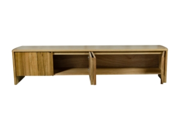 Picture of LINTON 82.5" 4-Door Australian Marri Hardwood TV Stand