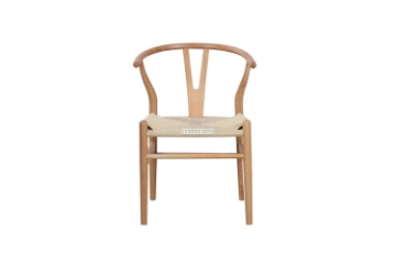 Picture of WISHBONE Solid Wood Y Replica Chair (Natural) - 21"×19.5"×31" 