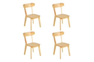 Picture of RONDO Louis Style Solid Wood Dining Chair - 4 Chairs in 1 Carton