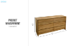 Picture of BRITTON 6-Drawer Australian Marri Hardwood Dresser