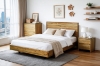 Picture of BRITTON 3PC Australian Marri Hardwood Bedroom Combo Set - Eastern King Size