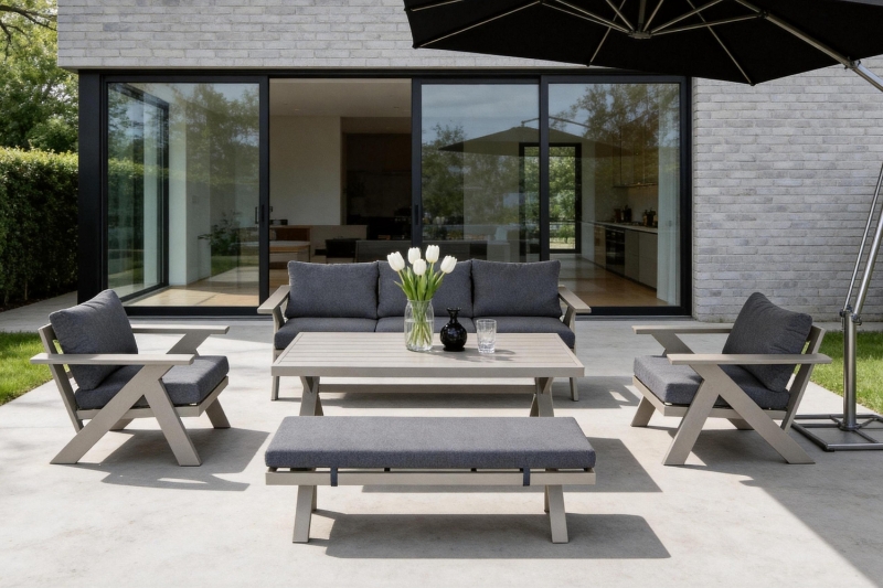Picture of BRAVO 5PC Aluminium Outdoor Dining Sofa Set