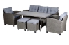 Picture of ALBANY 3+1+1 Wicker Dining Outdoor Sofa Set 