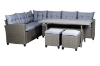 Picture of ALBANY Wicker Sectional Dining Outdoor Sofa Set
