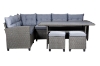 Picture of ALBANY Wicker Sectional Dining Outdoor Sofa Set