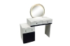 Picture of GLOW 3-Drawer Extension Dressing Table with LED Mirror and NOOK Makeup Stool Set
