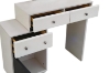 Picture of GLOW 3-Drawer Extension Dressing Table with LED Mirror and NOOK Makeup Stool Set
