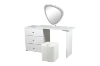 Picture of AURELIA 3-Drawer Extension Dressing Table with LED Mirror and Makeup Stool Set