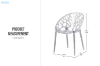 Picture of FLORA Stackable Transparent Chair