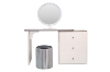 Picture of ELYSIA 3-Drawer Extension Dressing Table with LED Mirror and Makeup Stool Set