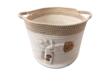 Picture of 390-004 Off White Storage Basket