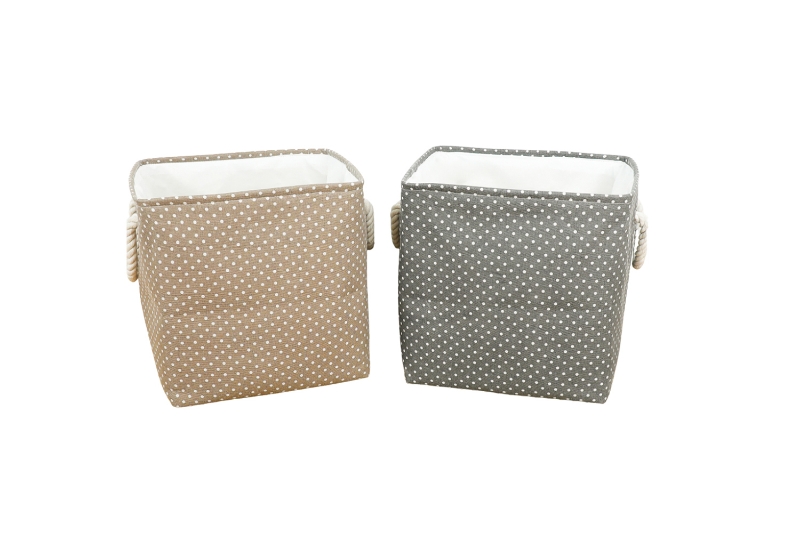 Picture of 390-005/006 Square Storage Basket (Brown/Grey)