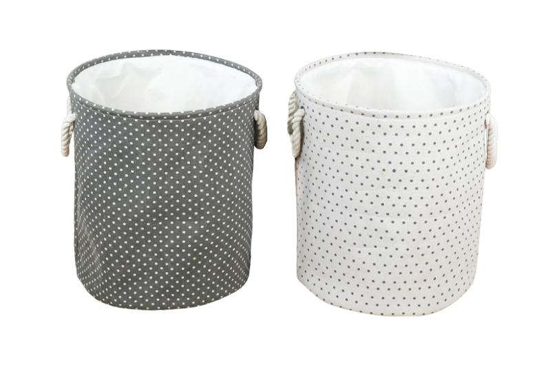 Picture of 390-007/008 Round Storage Basket (Grey/Light Grey)