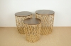 Picture of  390-012 Natural Storage Basket 3PC - Diamond Weave