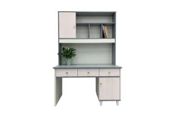 Picture of ZEAL 47" 2-Door 3-Drawer Study Desk with shelf