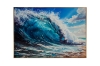 Picture of 357-002 Decorative Wall Art with Golden Frame (31.5"×23.5") - Waves