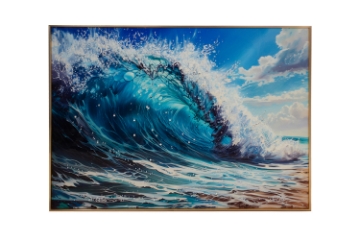 Picture of 357-002 Decorative Wall Art with Golden Frame (31.5"×23.5") 