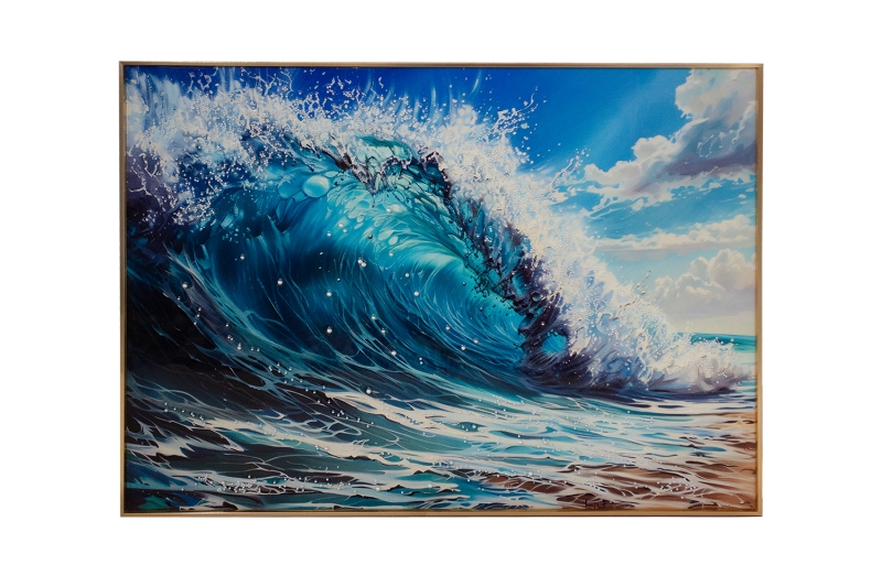 Picture of 357-002 Decorative Wall Art with Golden Frame (31.5"×23.5") 