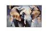 Picture of 357-009 Decorative Wall Art with Golden Frame (35.5"x23.5") - Elephant 