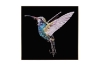 Picture of 357-012 Decorative Wall Art with Golden Frame (23.5"x23.5") - Hummingbird