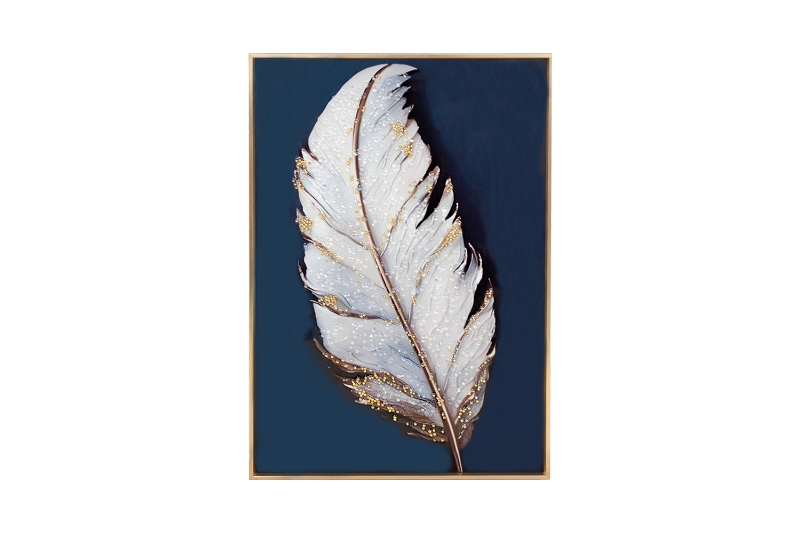Picture of 357-013 Decorative Wall Art with Golden Frame (15.5"x23.5")