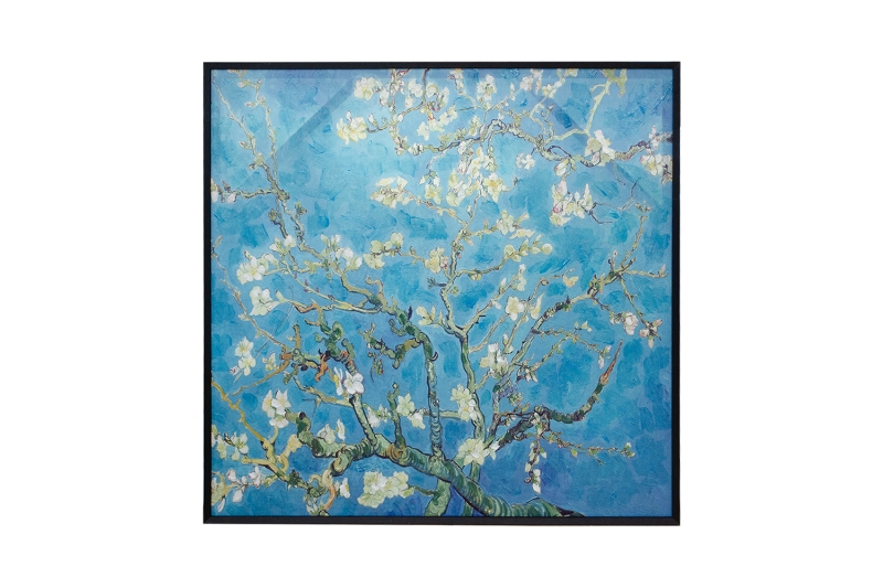Picture of 367-004 Hand-Finished Canvas Decorative Wall Art (39.5"×39.5") - Almond Blossoms (1890) by Vincent van Gogh
