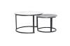 Picture of RADIUS Sintered Stone Table Top Nesting Coffee Table (Off White&Grey)