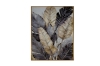 Picture of 357-018 Decorative Wall Art with Golden Frame (19.5"x27.5") - Leaves