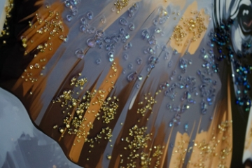 Picture of 357-008 Decorative Wall Art with Golden Frame (35.5"x23.5")