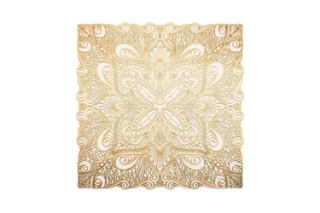 Picture of 371-024 European-Style Placemat in White Gold