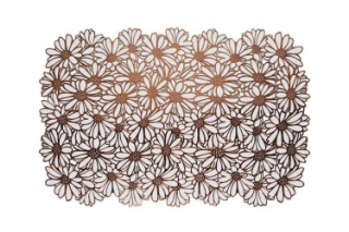 Picture of 371-027 Chrysanthemum Placemat in Brown