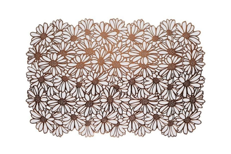 Picture of 371-027 Chrysanthemum Placemat in Brown