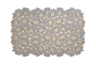 Picture of 371-028 Chrysanthemum Placemat in Blue & Gold