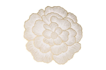 Picture of 371-030/031 Rose Placemat in Golden/Silver