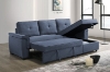Picture of [FLOOR MODEL CLEARANCE]MATON Reversible Corner Sofa/Pull-Out Sofa Bed with Storage (Blue)