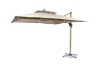 Picture of SOLARIS 118"×118" Crank Open 360° Rotation Cantilever Umbrella With Solar LED Lights & Ground Anchor